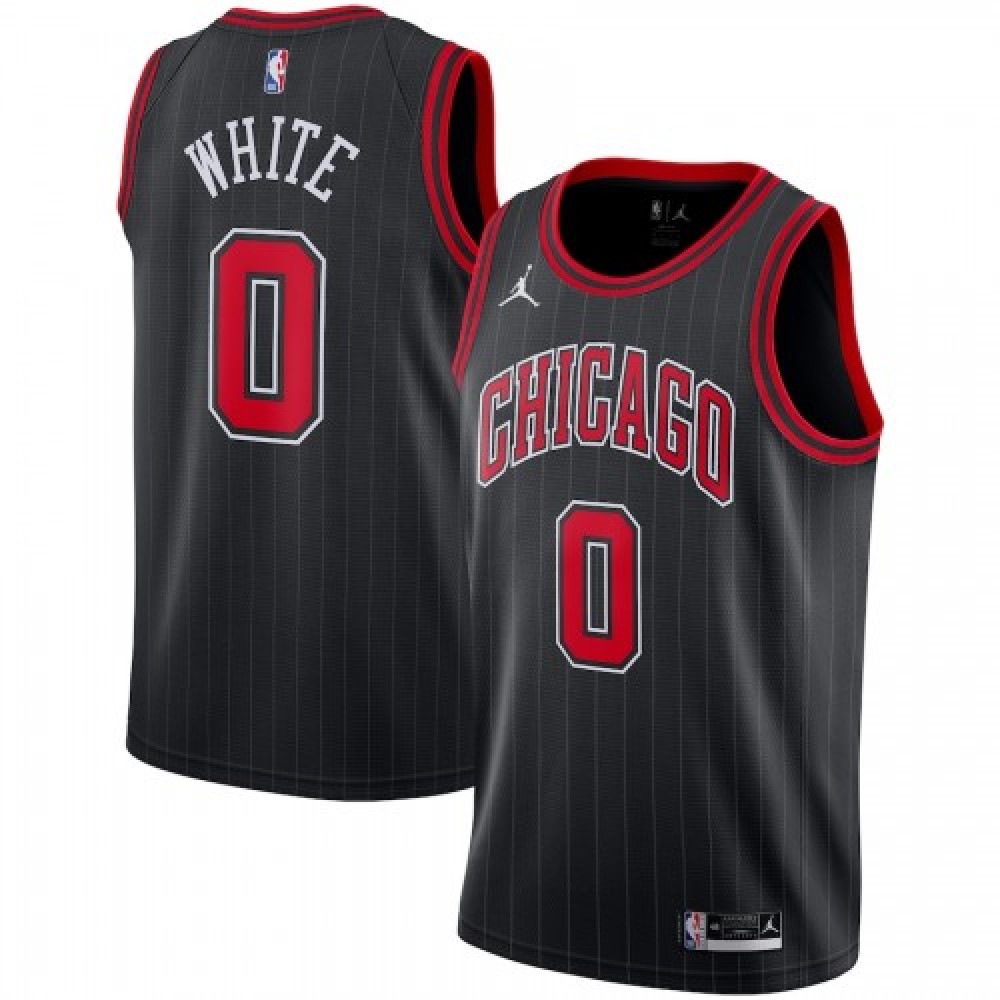 Men's Chicago Bulls Coby White #0 Jordan Brand Black 2020/21 Swingman Jersey - Statement Edition-Pro Kit Vault | Brand New 26/27 Sports Jerseys
